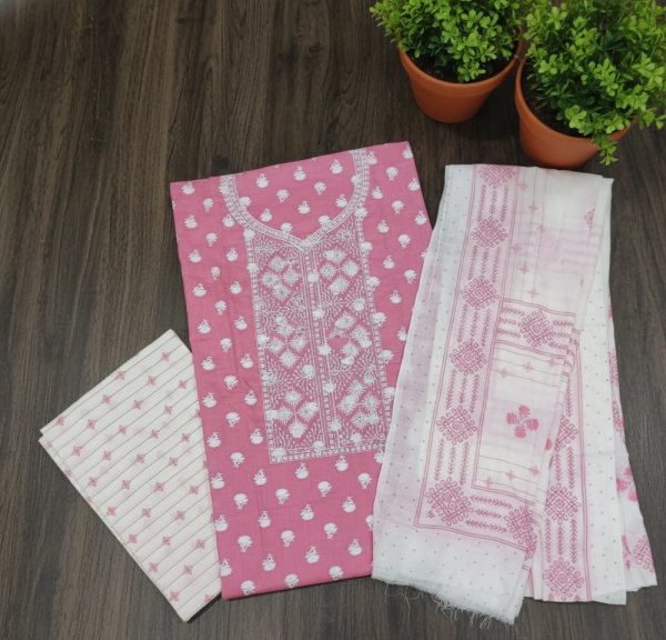 Full Cotton Suit Salwar Dupatta - IKH2851