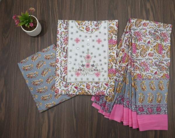 Full Cotton Suit Salwar Dupatta - IKH2852