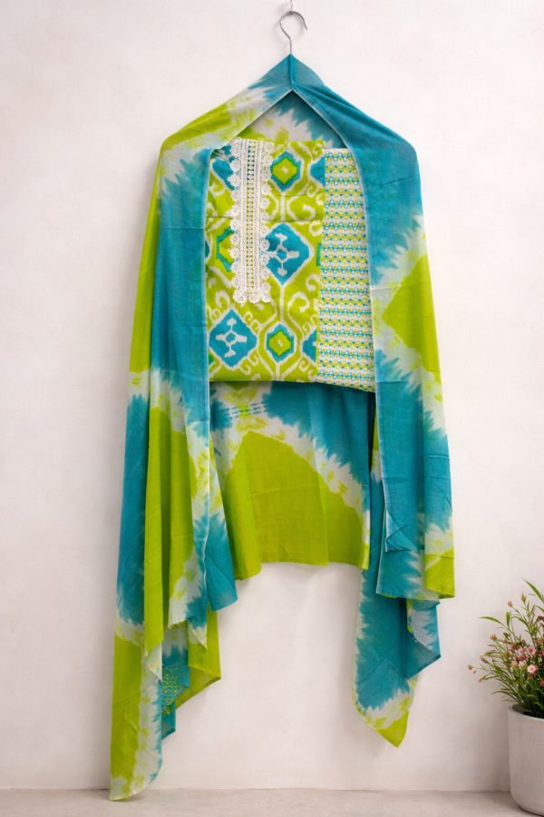 Full Cotton Suit Salwar Dupatta - IKH2853