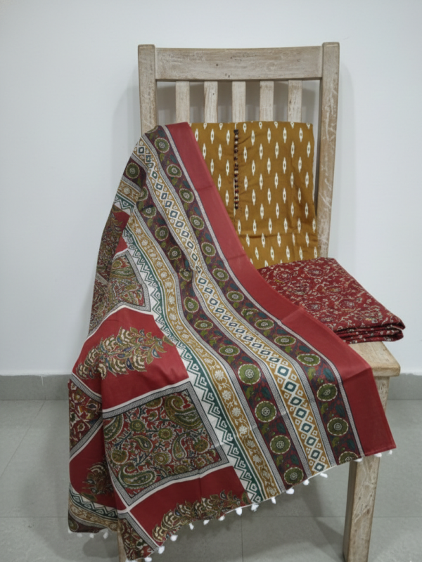 Full Cotton Suit Salwar Dupatta - IKH2857