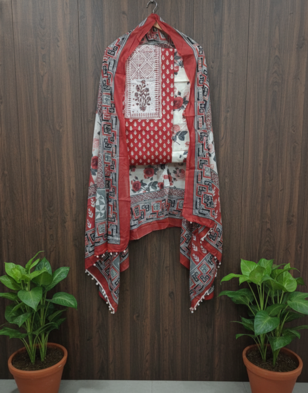 Full Cotton Suit Salwar Dupatta - IKH2860